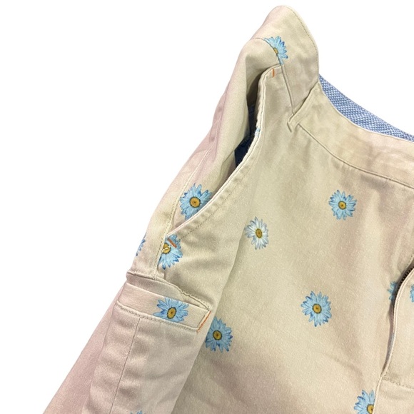 Tallia Sport Daisy Shorts | Modern Fit Stretch | Tan, Blue & Yellow | Men’s 38 - Picture 5 of 9